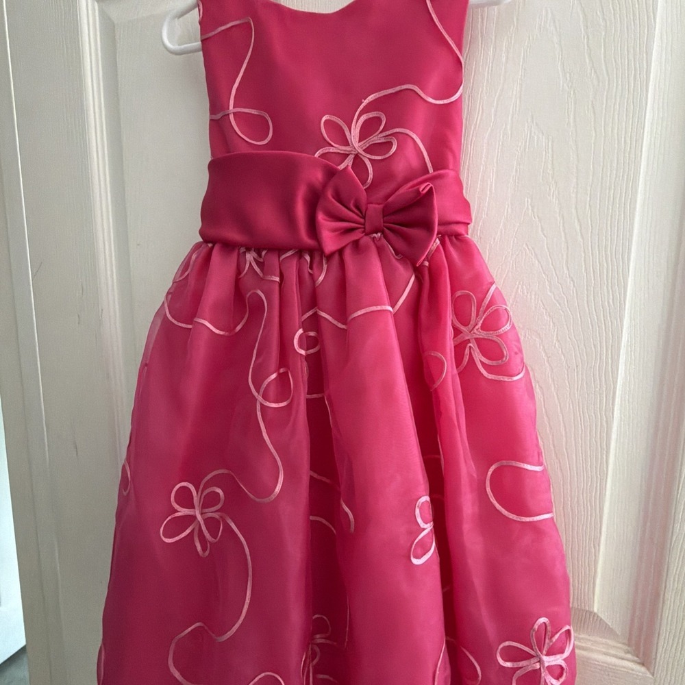Rare Editions Little Girls Pink Sleeveless Fancy Easter Dress Size 4T